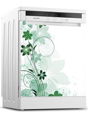 Tilki Dünyası Bulaşık Makinesi Kapak Sticker 0167
