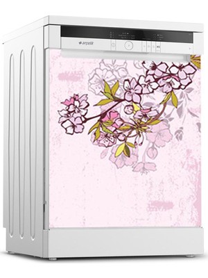 Tilki Dünyası Bulaşık Makinesi Kapak Sticker 0175