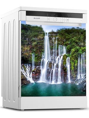 Tilki Dünyası Bulaşık Makinesi Kapak Sticker 0176