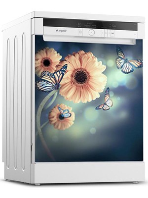 Tilki Dünyası Bulaşık Makinesi Kapak Sticker 0181