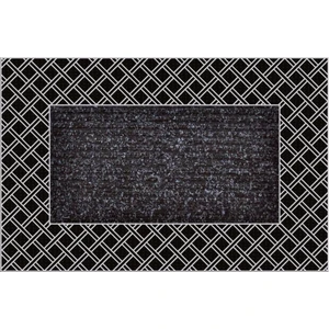 B'Home B'Home Rattan Kapı Önü Paspas Halılı 45x70 cm Gümüş