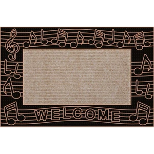 B'Home B'Home Müzik Kapı Önü Paspas Halılı 45x70 cm Bronz