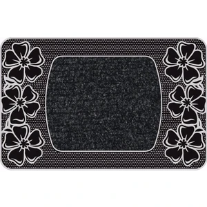 B'Home B'Home Flower Kapı Önü Paspas Halılı 45x70 cm Gümüş