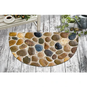 Olunca Duvar Tasarım Kapı Önü ve Ev İçi Paspas 40x70 cm Yarım Ay