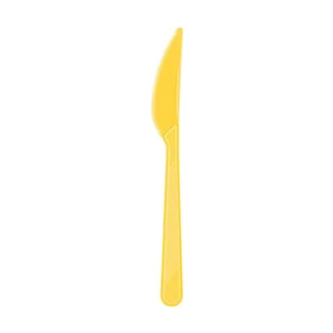 Sarı Plastik Bıçak 10lu