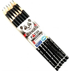 Panda Yuvarlak Kurşun Kalem 12 li Paket