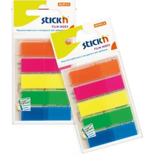 Stickn 45x12 mm Neon 5 Renk Film Ayraç 25 Yaprak