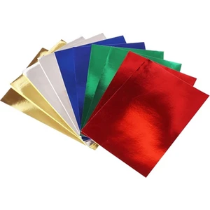 Metalik Aynalı Fon Kartonu 50x70 cm 5 Renk 10 lu Paket GN276