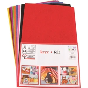 Keçe 20x30 cm 10 Renk