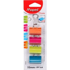 Metal Kıskaç 32 mm Renkli 4 lü Paket