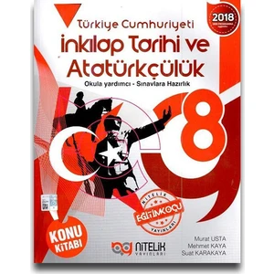 Nitelik Yayınları 8. Sınıf T.C. İnkılap Tarihi ve Atatürkçülük Konu Kitabı