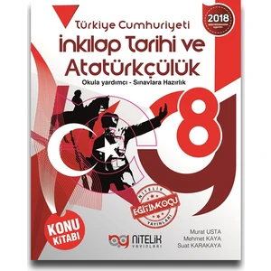 Nitelik Yayınları 8. Sınıf İnkılap Tarihi ve Atatürkçülük Soru Kitabı