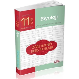Editör Yayınları 11. Sınıf Biyoloji Öğretmenin Ders Notları
