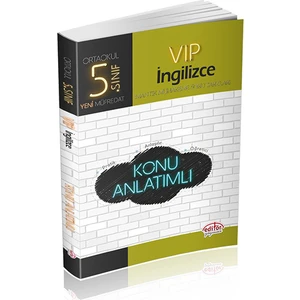 Editör Yayınları 5. Sınıf VIP İngilizce Konu Anlatımlı