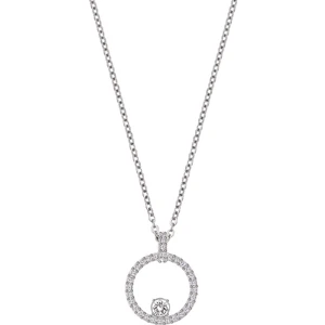 Kadın Kolye Creativity Circle Beyaz Taşlı Zarif Tasarım Tayland Menşeli