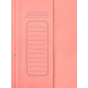 Karton Telli Dosya Yarım Kapak Lüks Pembe 25Li Paket