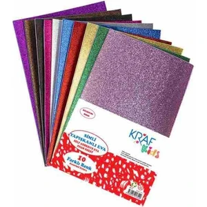 Kids Eva 20X30 2Mm Simli Yapişkanli 10Lu Kk15