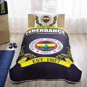 Fenerbahçe FB Logo Tek Kişilik Yatak Örtüsü Seti