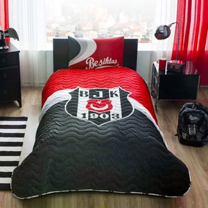 Beşiktaş Logo Tek Kişilik Lisanslı Yatak Örtüsü Seti