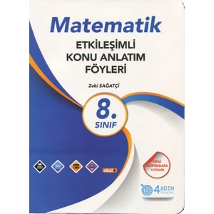 4 Adım Yayınları 4 Adım 8. Sınıf Matematik Etkileşimli Konu Anlatım Föyleri