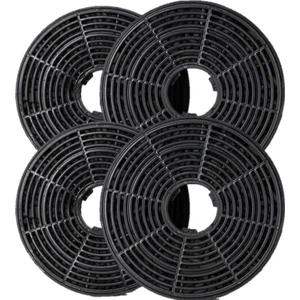 Karbon Filtre (13.5 cm - 4 Adet) Universal - Gerçek Plastik Ve Karbon