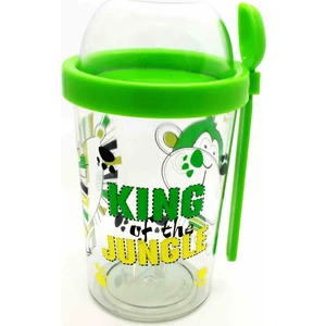 Jungle Capsule 450 ML + 100 ML Granola Atıştırmalık Kabı - Yeşil