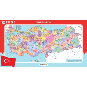Blue Focus 56x30 cm Büyük Boy Türkiye Haritası Puzzle