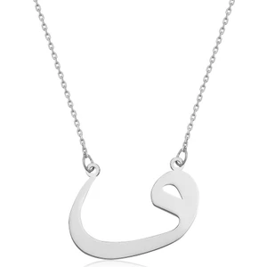 Dzg Silver Gümüş Vav Kolye Bayan Gümüş Kolye 555Dn