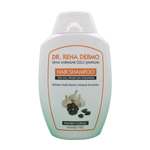 Dr.Rena Dermo Siyah Sarımsak Özlü Şampuan (Tüm Saç Tipleri İçin Uygundur)