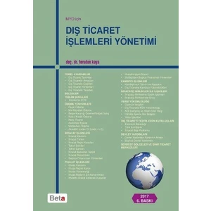 M.Y.O. İçin Dış Ticaret İşlemleri Yönetimi - Ferudun Kaya