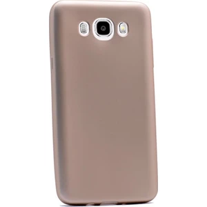 Samsung Galaxy J7 2016 Premier Silikon Kılıf Nano Glass Koruyucu Gold