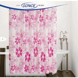 Banyo Perdesi 2x100x200 Çift Kanat Duş Perdesi Halka Hediyeli Duşakabin Perdesi 2224