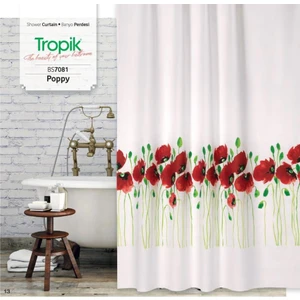 Banyo Perdesi 2x120x200 Çift Kanat Duş Perdesi Halka Hediyeli Duşakabin Perdesi 7081