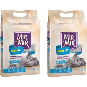 Mır mır Multicat Topaklanan Kedi Kumu 2 x 10 Lt