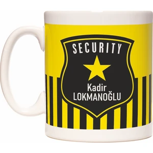 Güvenlik Görevlisi Security Kişiye İsme Özel Meslek Kupa Bardak