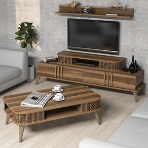 Variant Eylül Tv Ünitesi Ve Orta Sehpa Takımı - Ceviz