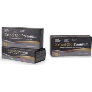 Krinol Q10 Premium - Krill Yağı ve Koenzim Q10 - 30 Kapsül - 3 Kutu