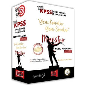 Yargı Yayınevi 2019 KPSS Genel Yetenek Genel Kültür  Maestro Konu Anlatımlı Modüler Set