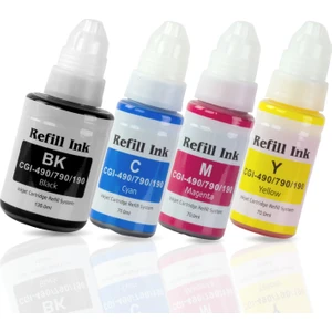 Premium® Canon G3410 Tanklı Yazıcı Uyumlu 4 Renk Mürekkep Seti