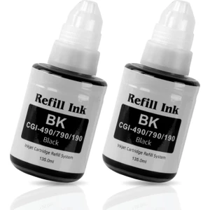 Premium® Canon G3400 Tanklı Yazıcı Uyumlu Muadil Siyah Mürekkep 135Ml