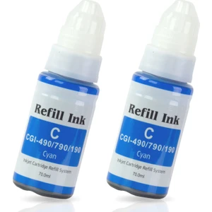 Premium® Canon G3400 Tanklı Yazıcı Uyumlu Muadil Mavi Mürekkep 70Ml