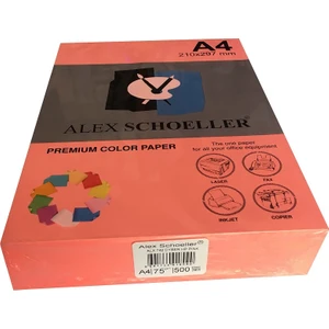 Alex Schoeller A4 Fotokopi Kağıdı 500 lü Fosforlu Pembe 742