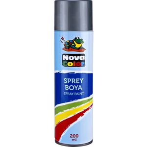 Nova Color Sprey Boya Tam Dolum 200 ml. Gri