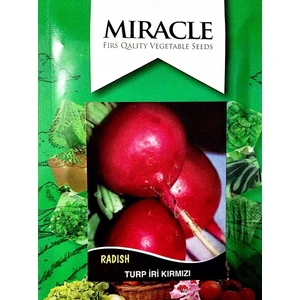 Miracle İri Toros Kırmızısı Turp Tohumu (10 gram)