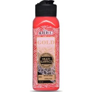 Gold Multi Surface Satin Akrilik Boya 140ml 222 Mercan Kırmızı