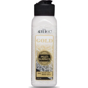 Gold Multi Surface Satin Akrilik Boya 140ml 343 Sıcak Gri