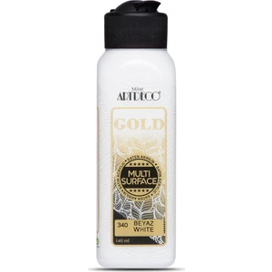 Gold Multi Surface Satin Akrilik Boya 140ml 340 Beyaz