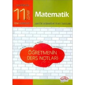 Editör Yayınları 11. Sınıf Matematik Öğretmenin Ders Notları