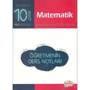 Editör Yayınları 10. Sınıf Matematik Öğretmenin Ders Notları