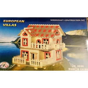 Hi̇Ra Villa,3D Ahşap Puzzle